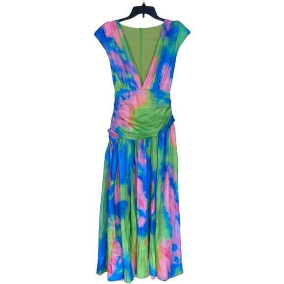 Tie Dye Sleeveless Maxi Dress Colorful - Picture 2 of 9